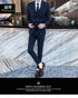 ( Jacket + Vest + Pants ) Prom Groom Tuxedos Male Wedding Suits 3Pcs Set Men's Striped Casual Business Suit