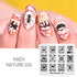 Nature-Inspired Nail Art Stamping Plate Set with Butterfly and Mountain Range Designs for DIY Manicure Enthusiasts