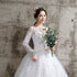 Wedding Dress Long Sleeve Ball Gown Luxury Lace Plus Size