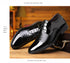 Stylish Men's Patent Leather Oxford Dress Shoes - Formal Pointed Toe Big Size 38-48 Perfect for Weddings and Special Occasions