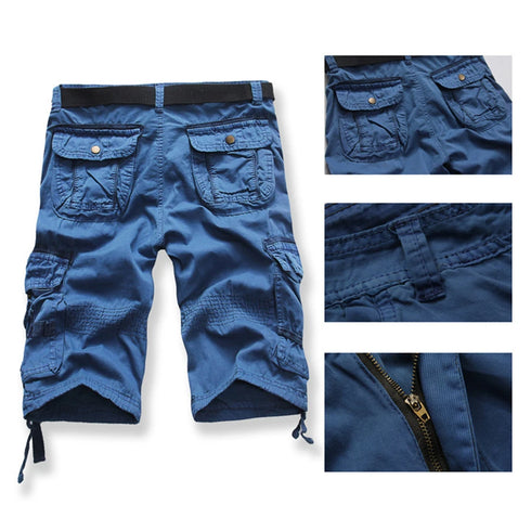 Summer Cargo Shorts Men Cool Camouflage Casual Pants Camo