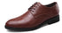 Elegant Handmade Italian Style Retro Leather Oxfords for Men - Perfect Formal Business and Party Footwear in Big Sizes