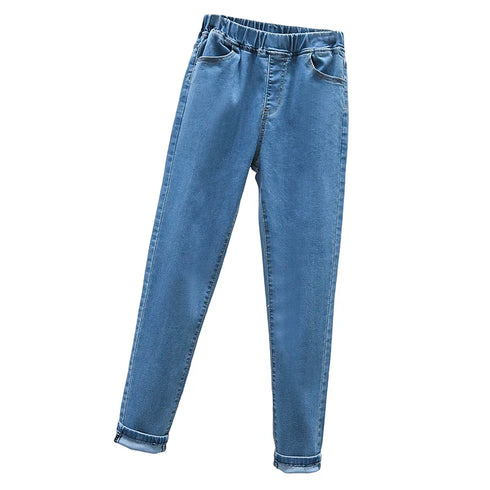 High Stretch Skinny Jeans for Women - Sexy High Waist Elastic Band Denim Pants, Perfect for Casual Outfits, Ideal for Fall Jeans Outfit Inspiration