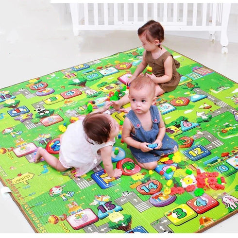 Baby Play Mat Waterproof Soft Floor Playmat Foldable Crawling Carpet Educational Activity Rug