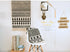 Ethnic Style Woven Linen Cotton Rectangle Rug Mat for Living Room and Bedroom Foot Pad