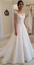 DREAM Customized Elegant Appliqued Wedding Dresses Vintage Lace Bride Gown