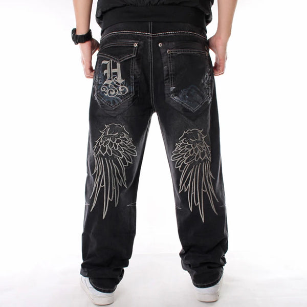 Nanaco Man Loose Baggy Jeans Hiphop Denim Slacks Pants