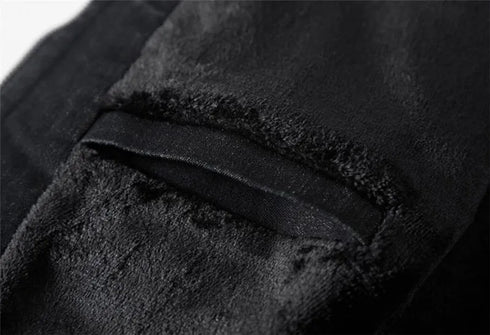 Men's Plus Velvet Winter Denim Jacket - Classic Retro Slim Fit Casual Outerwear Coat for Stylish Leisure Wear S-3XL