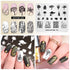 Nature-Inspired Nail Art Stamping Plate Set with Butterfly and Mountain Range Designs for DIY Manicure Enthusiasts