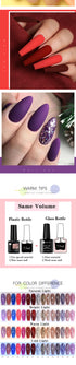 Nail Gel Polish - 7.5ml Semi-permanent Glitter Varnish for Winter Manicure, Eco-friendly and SGS Certified for Lasting Style