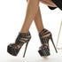 Sexy Peep Toe Platform Heels For Women Party Dance Shoes