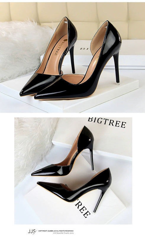 Elegant Korean-Style Pointed High-Heeled Shoes for Special Occasions