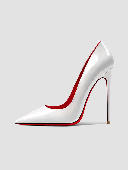 Elegant 12cm Stiletto Heels for Women - Pointed Toe Professional Flats