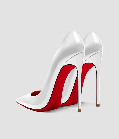 Elegant 12cm Stiletto Heels for Women - Pointed Toe Professional Flats