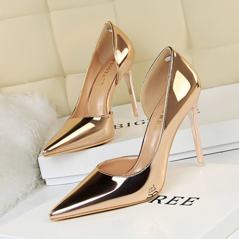 Elegant Korean-Style Pointed High-Heeled Shoes for Special Occasions