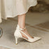 Elegant Pointed Medium Heels for Women - Fashionable Casual Pumps for Parties