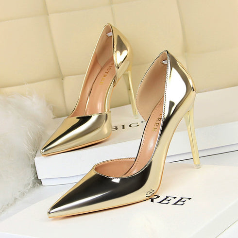 Elegant Korean-Style Pointed High-Heeled Shoes for Special Occasions