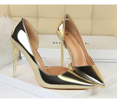 Elegant Korean-Style Pointed High-Heeled Shoes for Special Occasions