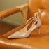 Elegant Pointed Medium Heels for Women - Fashionable Casual Pumps for Parties