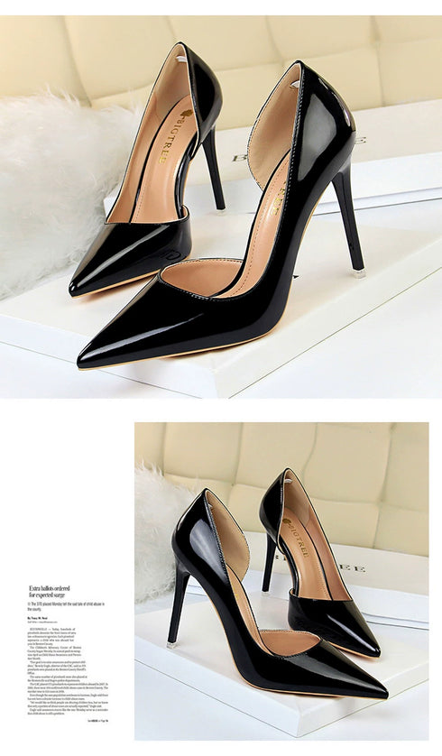 Elegant Korean-Style Pointed High-Heeled Shoes for Special Occasions