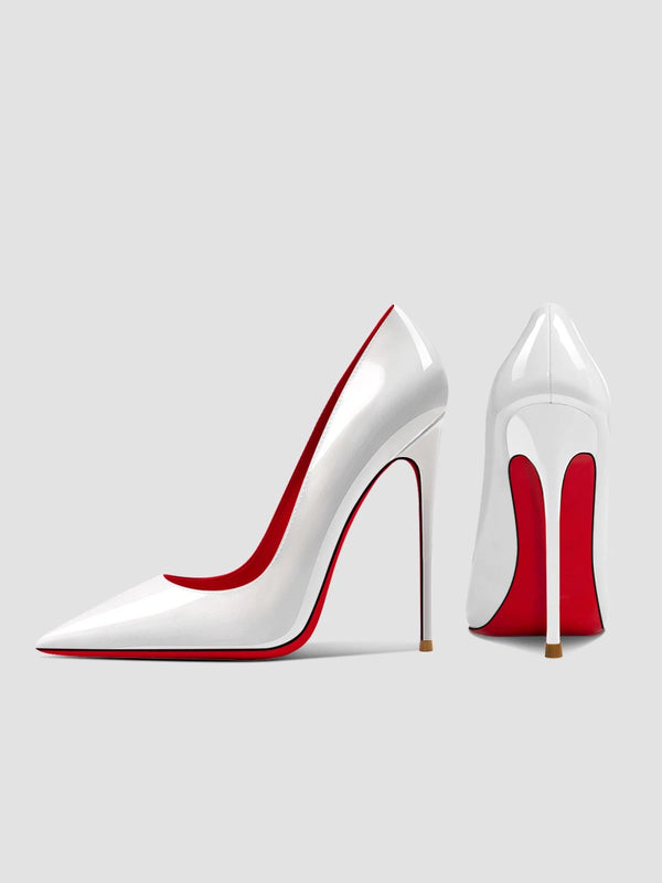 Elegant 12cm Stiletto Heels for Women - Pointed Toe Professional Flats
