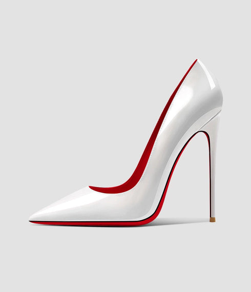 Elegant 12cm Stiletto Heels for Women - Pointed Toe Professional Flats