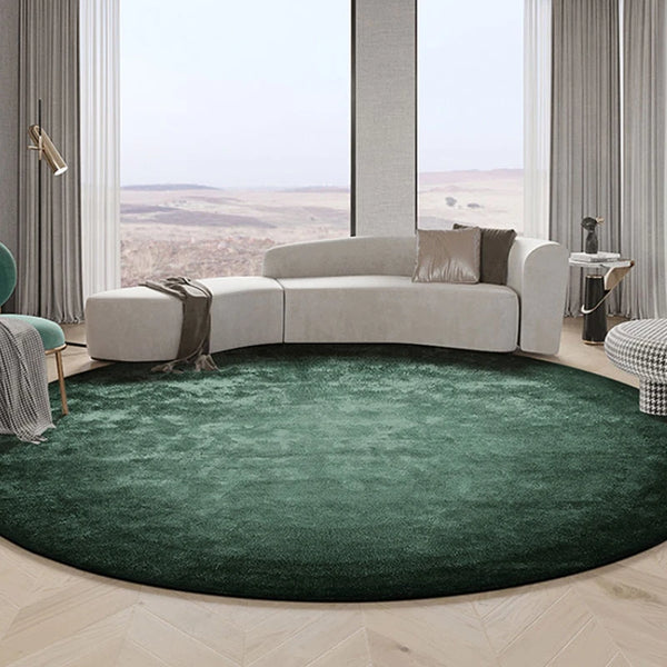 Luxury Nordic Bedroom Decor Plush Round Area Rug Washable Non Slip Mat Minimalist Carpet for Living Room