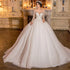 Customized Exquisite Wedding Dress With Lace Beaded Applique
