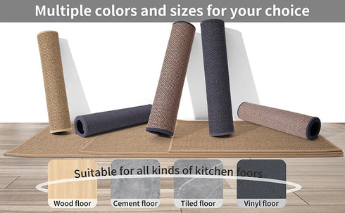 Kitchen Rugs and Mats Non Skid Washable Absorbent Runner Rugs for Kitchen Sink Area