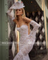 Customized Sweetheart Mermaid Lace Wedding Dresses Backless