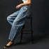 Casual Women’s Wide Leg Barrel Jeans - Perfect for Fall Outfits, Baggy Mid Rise Denim Style, Ankle-Length Comfort