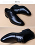 Men's Dress Shoes Casual Style Lace-Up Pointed Design Ideal for Weddings and Business Events
