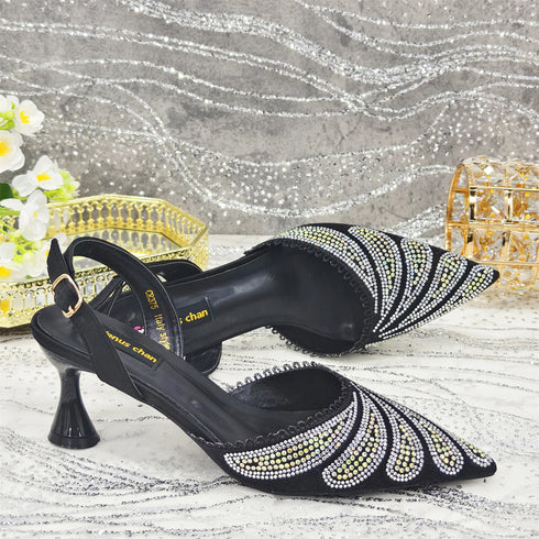 Venus Chan Shoes and Bag Set for Women's Party Heels