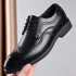 Men Classic Retro Brogues Lace Up Business Leather Shoes Formal Office Flats Wedding Party Oxford Shoes