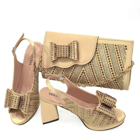 Doershow Charming Shoes And Bag Matching Set For Women
