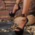 Sexy Metal Ankle Strap Platform Sandals For Pole Dance