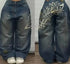 Baggy Jeans Women Wide Leg High Waist Vintage Washed Print Streetwear Casual Everyday Relaxed Fit