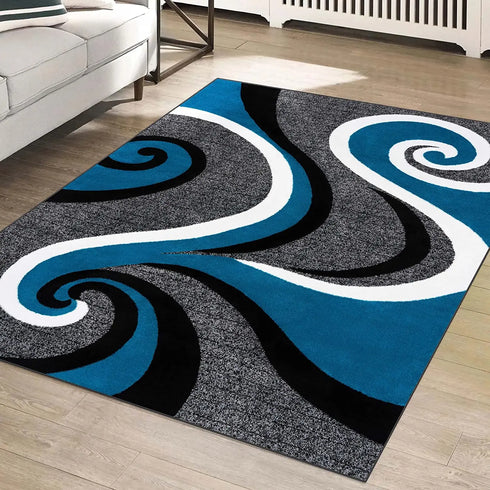 Modern Swirl Design Carpet for Living Room Luxury Home Decor Large Area Rugs Bedrooms Children's Play Mat