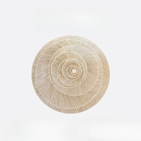 Modern Art Round Carpet Fluffy Soft Spiral Stripes Rug for Living Room and Bedroom