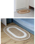 Woven Rattan Round Carpet Natural Straw Rug for Living Room Bedroom Floor Mat