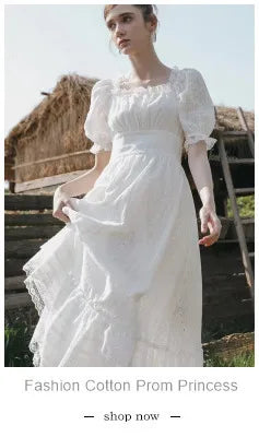 Embroidery Lace Long Cake Dress for Women Evening and Birthday Parties