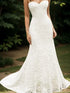 TSxuelian Sweetheart Lace Wedding Dresses Mermaid Off Shoulder Gown