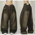 Y2K Oversized Skull Print Baggy Jeans Women Streetwear Vintage Casual High Waist Wide Leg Pants
