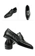 Classic Italian Men's Leather Slip-On Casual Oxford Shoes for Office and Outdoor Use