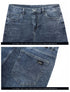 Men's High Waist Fit Straight Jeans Classic Vintage Cotton Trousers