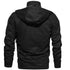 Men's Detachable Hooded Fleece-Lined Jacket for Autumn and Winter - Casual Thickened Pure Cotton Outerwear Coat with Turtleneck and Zipper Closure