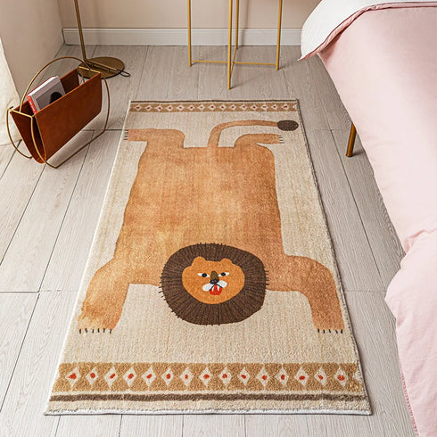 Cute Animal Plush Area Rug for Living Room and Children's Bedroom
