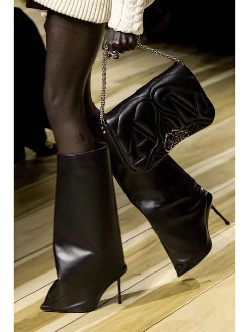 Elegant Pointed Open Toe Slim High Heel Sandals for Parties and Weddings