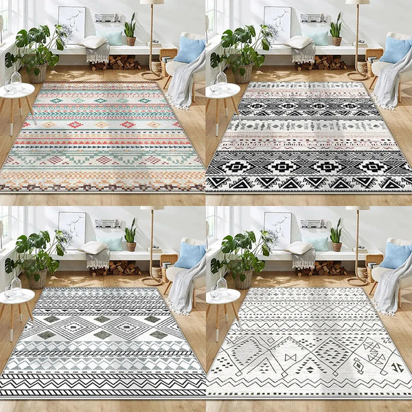 Moroccan Luxury Rug for Living Room and Bedroom Easy Clean Non Slip Decor