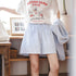 Chic Summer Outfit Inspiration: Casual Women's Striped Shirt and Shorts Set for Effortless Elegance